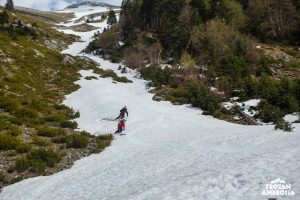 Ski touring on Mount Olympos.