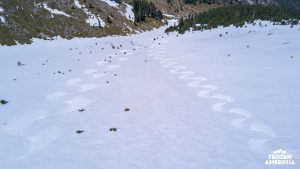 Ski touring on Mount Olympos.