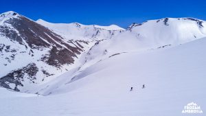 Ski touring on Mount Olympos.