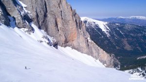 Ski touring on Mount Olympos.