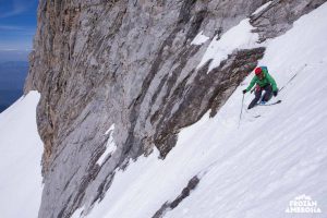 Ski touring on Mount Olympos.