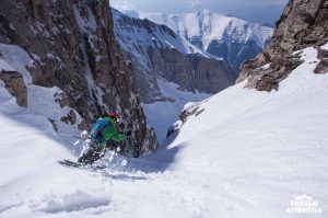 Ski touring on Mount Olympos.