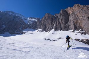 Ski touring on Mount Olympos.