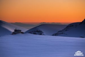 Ski touring on Mount Olympos.