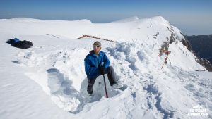 Ski touring on Mount Olympos.