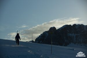 Ski touring on Mount Olympos.