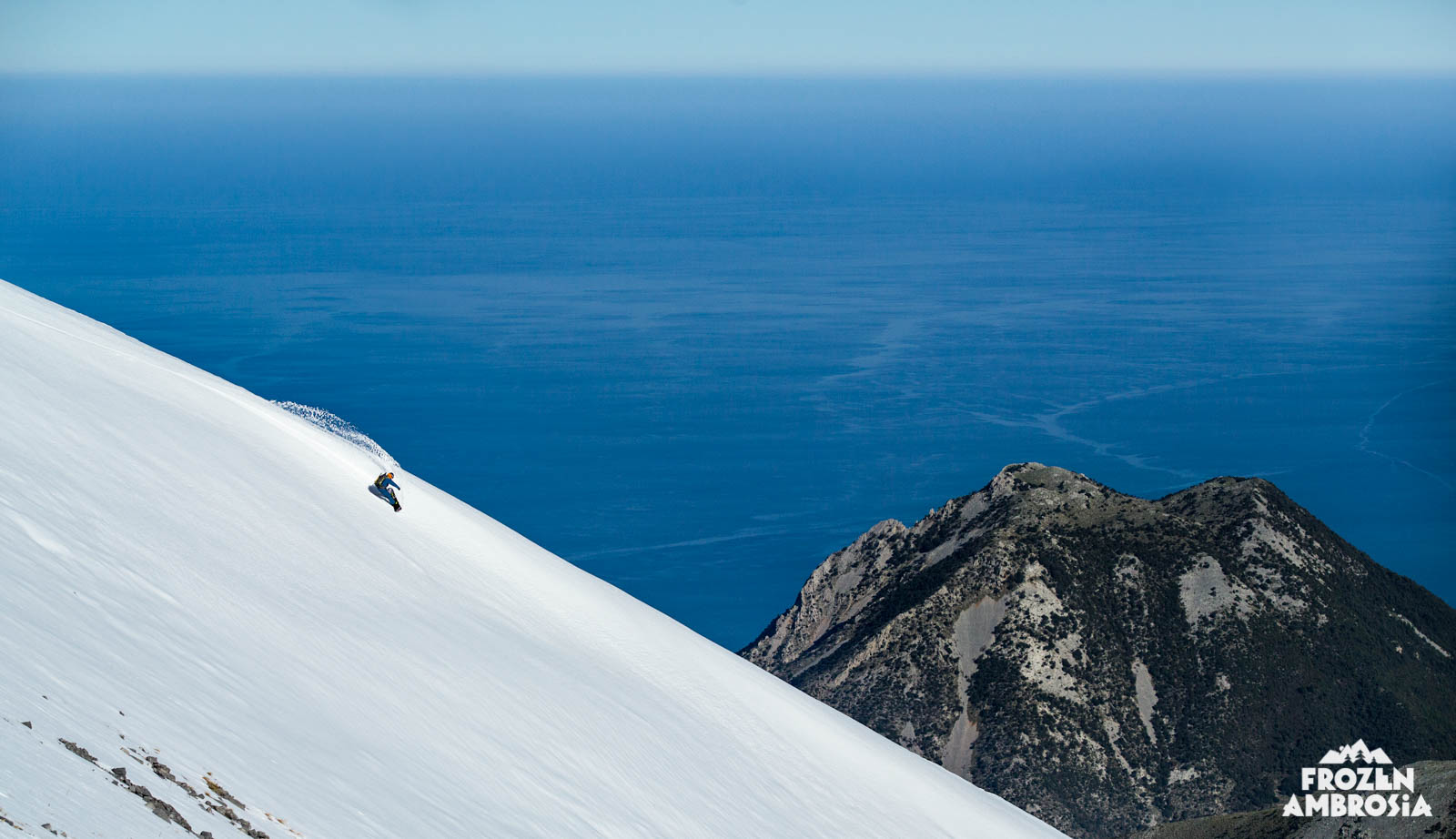 Ski Touring Dirfys in Evia, Greece.